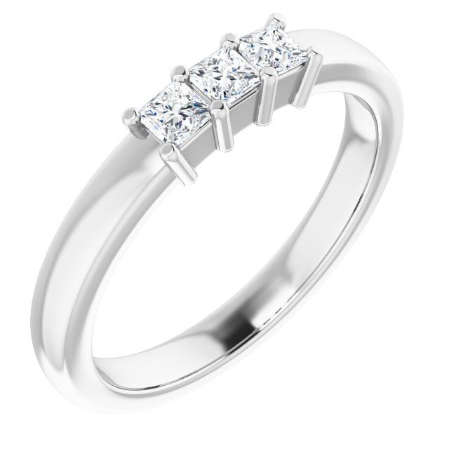 14K White 1/3 CTW Diamond Anniversary Band