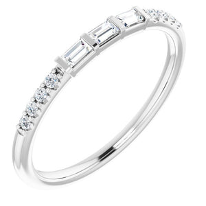 14K White 1/6 CTW Diamond Anniversary Band