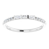 14K White 1/6 CTW Diamond Anniversary Band