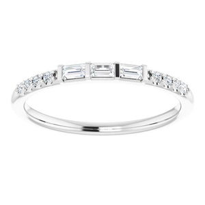 14K White 1/6 CTW Diamond Anniversary Band