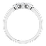 14K White 1/3 CTW Diamond Anniversary Band