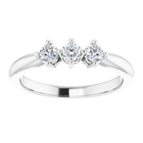 14K White 1/3 CTW Diamond Anniversary Band