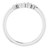 14K White 1/8 CTW Diamond Matching Band