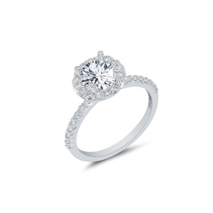 Lab Grown Jewelry 14K White Engagement Ring