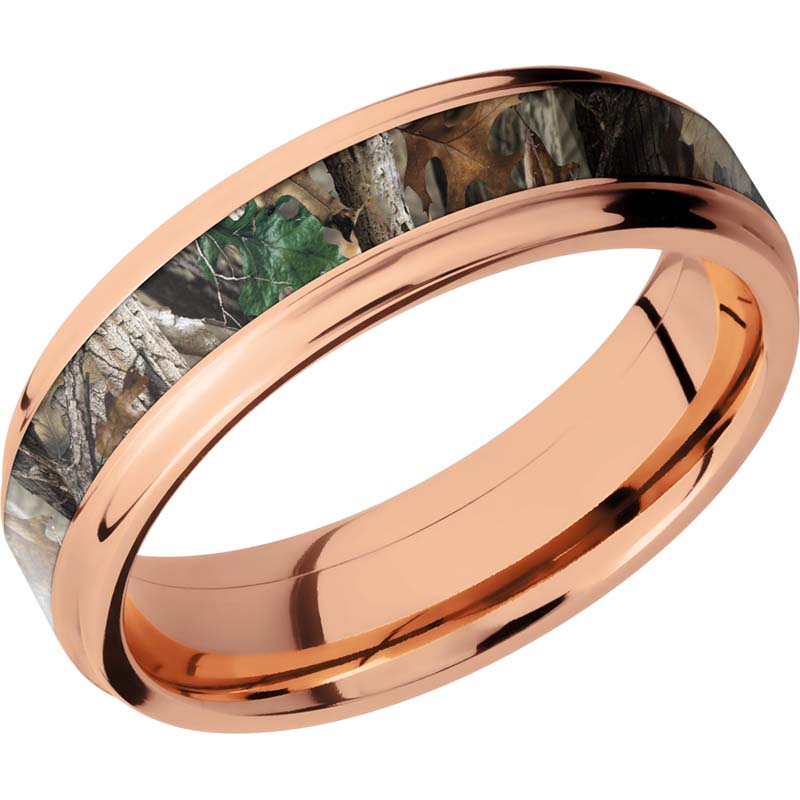 Lashbrook 14k Rose Gold 6mm Men's Wedding Band