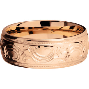 Lashbrook 14k Rose Gold Men's Wedding Band