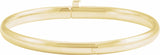 14K Yellow Baby Bangle 5 1/2 Bracelet