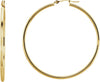 14K Yellow 47 mm Tube Hoop Earrings