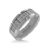 Triton 7MM 14K Gold Double Row Diamond Ring - T-Link Design