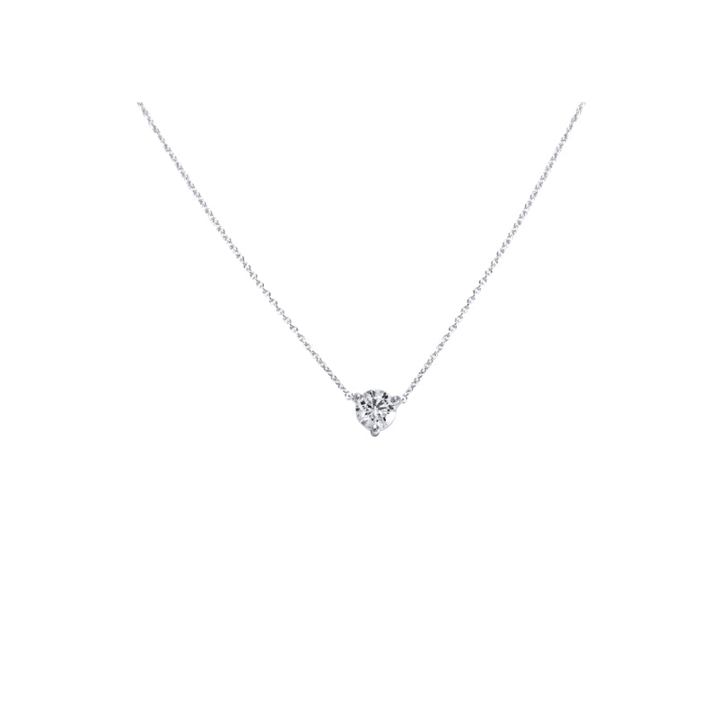 Lab Grown Jewelry 14K White Diamond Pendant