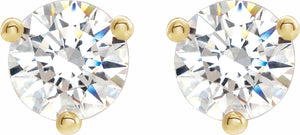 14K Yellow 6 mm Round Stuller Lab-Created Moissaniteu2122 Earrings