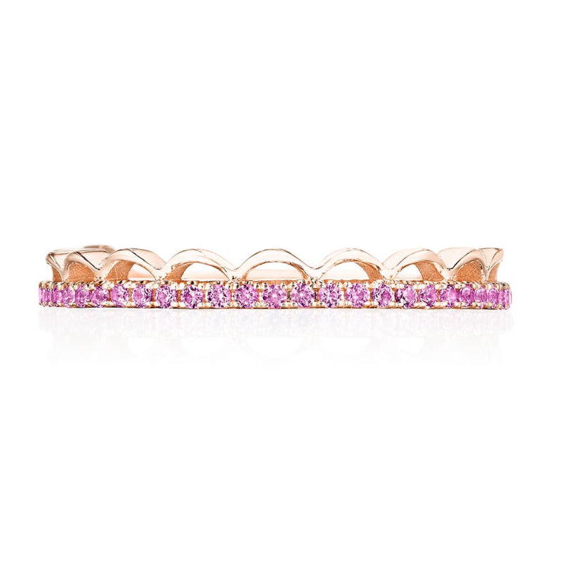 Tacori Crescent Crown Ring with Pink Sapphire