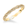 Artcarved Bridal Mounted with Side Stones Stackable Eternity Diamond Anniversary Band 14K Yellow Gold