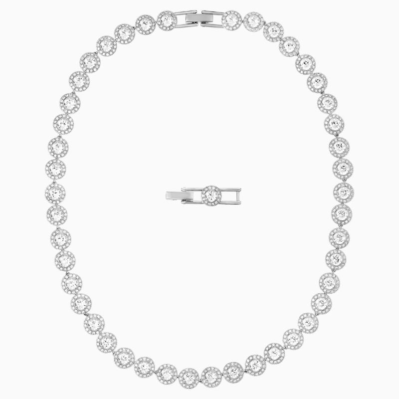 Swarovski Silver Tone Crystal Necklace