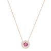 Swarovski Swarovski Sparkling Dance Round Necklace, Red, Rose-gold tone plated