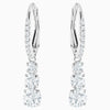 Swarovski Silver Tone Crystal Drop Earrings