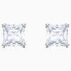 Swarovski Silver Tone Crystal Earrings