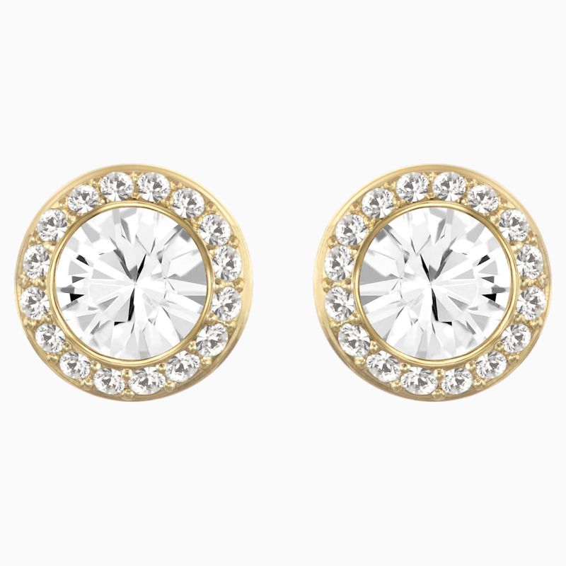 Swarovski Yellow Crystal Stud Earrings