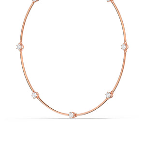 Swarovski Constella Bangle Rose Gold-tone Plated Bracelet