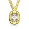 Swarovski Dulcis Pendant, Cushion Cut Crystals, Yellow, Gold-tone Plated