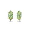 Swarovski Gema Stud Earrings, Green, Gold-tone Plated