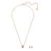 Swarovski Millenia Set, Octagon Cut, Pink, Rose Gold-Tone Plated