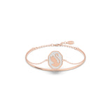 Swarovski Signum Bangle, Swan, White, Rose Gold-Tone Plated