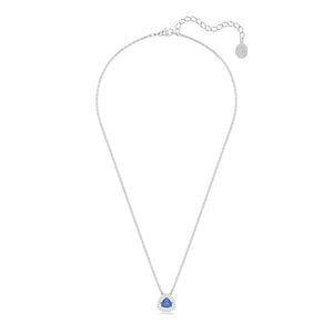 Swarovski Millenia Necklace, Trilliant Cut, Blue, Rhodium Plated