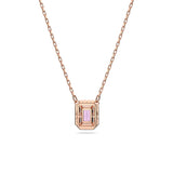 Swarovski Millenia Necklace, Octagon Cut, Purple, Rose Gold-Tone Plated