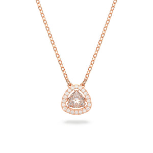 Swarovski Millenia Necklace, Trilliant Cut, White, Rose Gold-Tone Plated