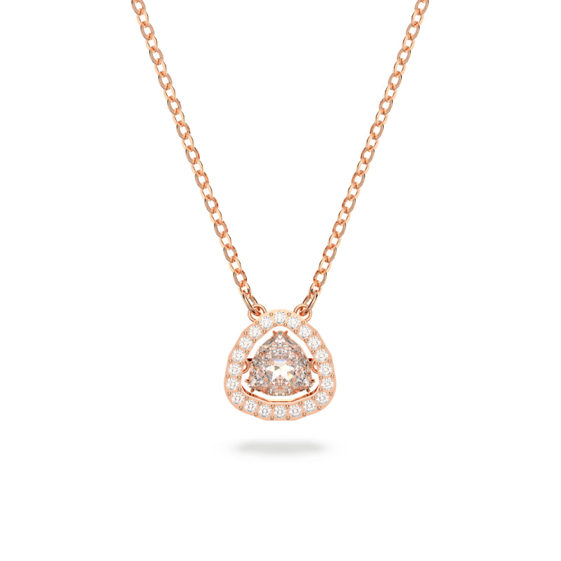 Swarovski Millenia Necklace, Trilliant Cut, White, Rose Gold-Tone Plated