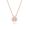 Swarovski Millenia Necklace, Trilliant Cut, White, Rose Gold-Tone Plated