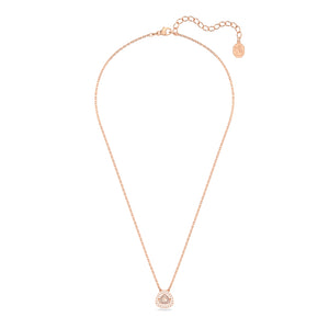 Swarovski Millenia Necklace, Trilliant Cut, White, Rose Gold-Tone Plated