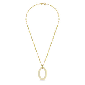 Swarovski Dextera Pendant, Octagon Shape, White, Gold-Tone Plated