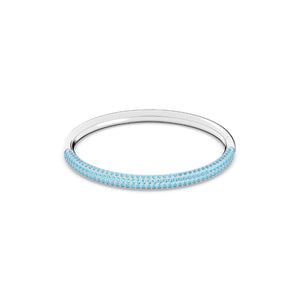 Swarovski Stone Bangle, Blue, Stainless Steel