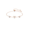 Swarovski Ortyx Bracelet, Triangle Cut, White, Rose Gold-Tone Plated