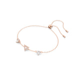 Swarovski Ortyx Bracelet, Triangle Cut, White, Rose Gold-Tone Plated