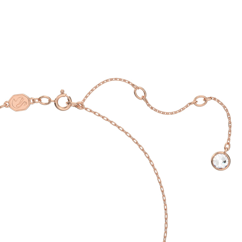 Swarovski Stella Necklace, Mixed Cuts, Star, White, Rose Gold-Tone Plated