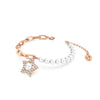 Swarovski Stella Bracelet, Pave, Star, White, Rose Gold-Tone Plated