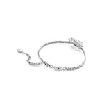 Swarovski Matrix Bracelet, Heart, White, Rhodium Plated