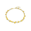 Swarovski Gema Necklace, Mixed Cuts, Yellow, Gold-Tone Plated