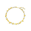 Swarovski Gema Necklace, Mixed Cuts, Yellow, Gold-Tone Plated