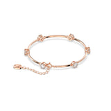 Swarovski Constella Bangle, Round Cut, White, Rose Gold-Tone Plated