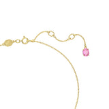 Swarovski Florere Pendant, Flower, Pink, Gold-Tone Plated