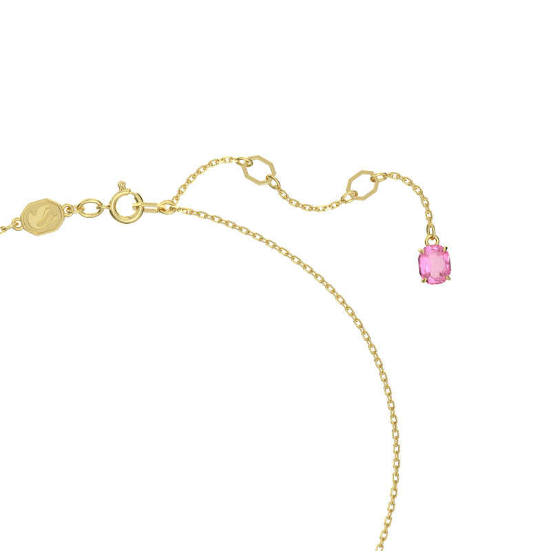 Swarovski Florere Pendant, Flower, Pink, Gold-Tone Plated