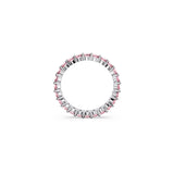 Swarovski Matrix Ring, Round Cut, Pink, Rhodium Plated