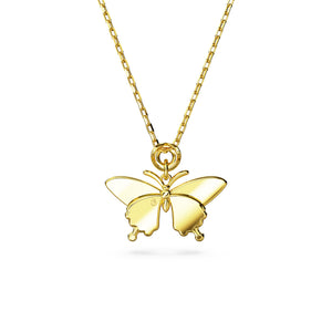 Swarovski Idyllia Pendant, Butterfly, Multicolored, Gold-Tone Plated