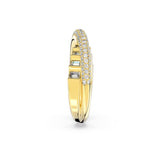 Swarovski Rota Cocktail Ring, Mixed Cuts, White, Gold-Tone Plated