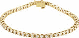 14K Yellow 2 1/8 CTW Diamond Line 7 Bracelet