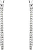 14K White 1/4 CTW Diamond Inside-Outside Oval Hoop Earrings